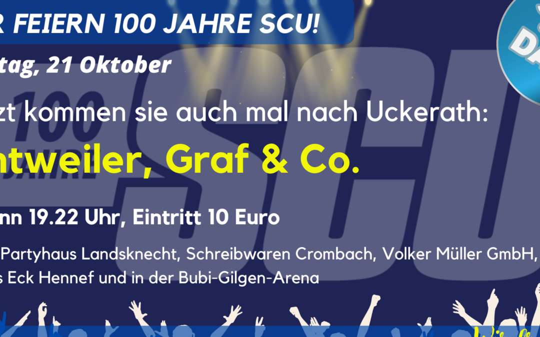 Safe the date: 21. Oktober – Antweiler, Graf & Co. kommen nach Uckerath